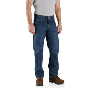 Carhartt Men’s Jeans 40x30 Blue Relaxed Fit Workwear EUC